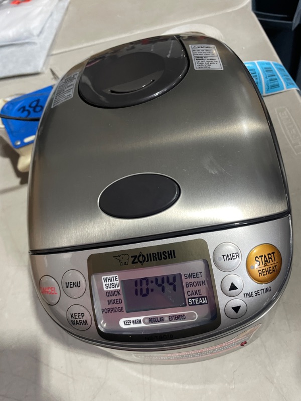 Photo 1 of Zojirushi NS-TSC10 5-1/2-Cup (Uncooked) Micom Rice Cooker and Warmer, 1.0-Liter 5.5 cups Rice Cooker