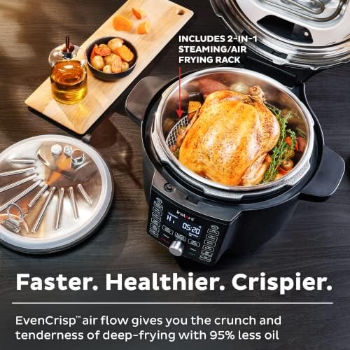 Photo 4 of (READ FULL POST) Instant Pot Duo Crisp Ultimate Lid, 13-in-1 Air Fryer and Pressure Cooker Combo, Sauté, Slow Cook, Bake, Steam, Warm, Roast, Dehydrate, Sous Vide, & Proof, App With Over 800 Recipes, 6.5 Quart 6.5QT Ultimate