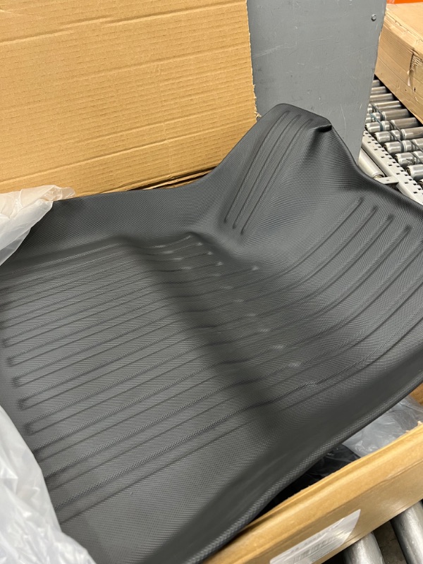 Photo 2 of 2024 New Version Tesla Model 3 Highland Floor Mats Custom Fit All Weather TPE Cargo Liner Cargo Trunk Accessories,Compatible 2021 2022 Tesla Model 3 (2024 Model 3 Full Floor Mat Kit) 2024 Model 3 Full Floor Mats Set