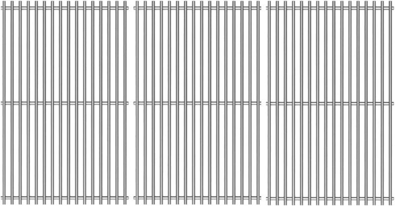 Photo 1 of 66803/66096 18.75" Stainless SteelCooking Grates Replacement Parts for Weber Genesis II 600 Series Genesis II E 610 S-610 Genesis II LX E-640 S-640 63010001 Grill Grid & Grate
