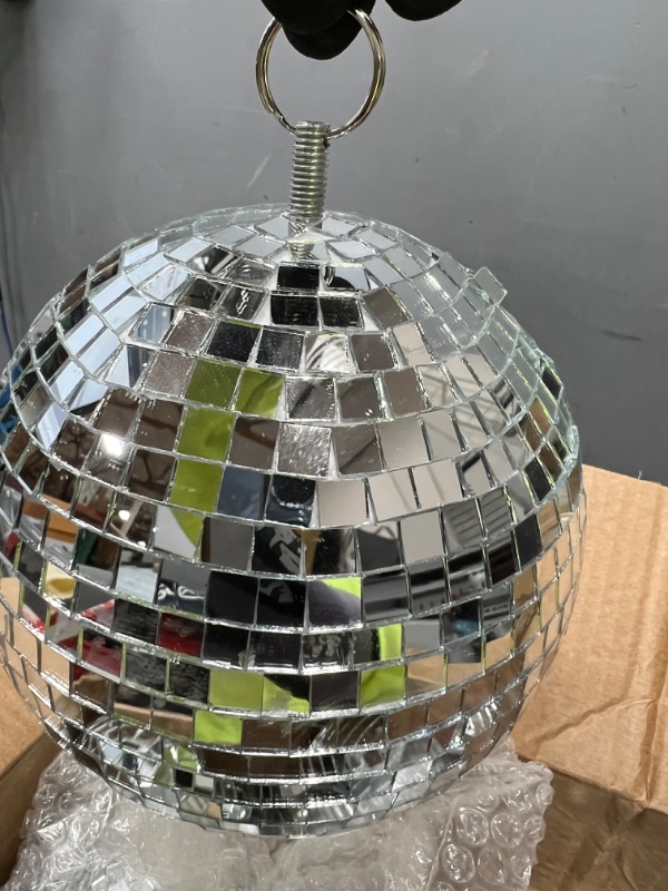 Photo 2 of 17 Pack Large Disco Ball Hanging Disco Ball Small Disco Ball Mirror Disco Balls Decorations for Party Wedding Dance and Music Festivals Decor Club Stage Props DJ Decoration (8, 6, 3.2 Inch)