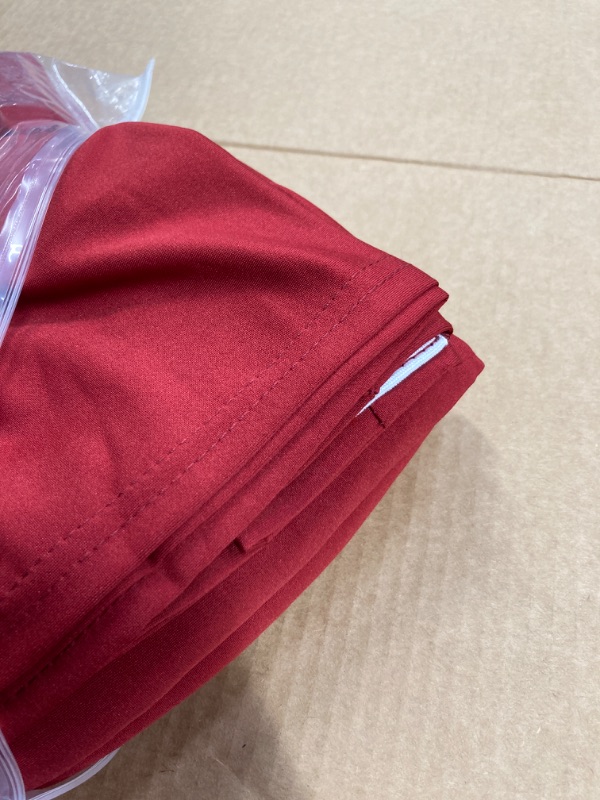 Photo 3 of 2 Pack 4FT Table Cloth for Rectangular Fitted Events Stretch Burgundy Table Covers Washable Table Cover Spandex Tablecloth Table Protector for Party, Wedding, Cocktail, Banquet, Festival Burgundy 4 Ft - 2 Pcs