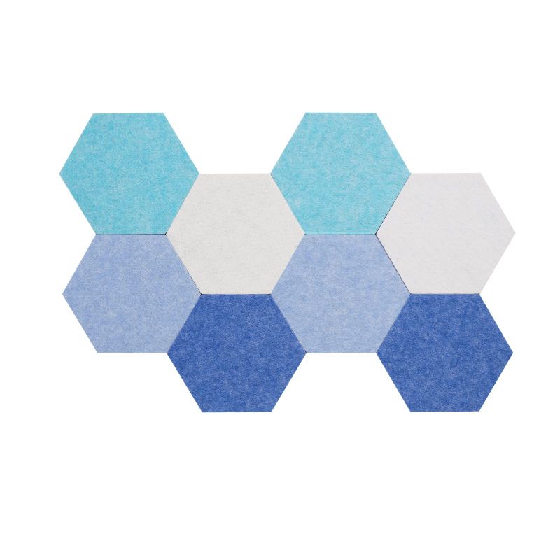 Photo 1 of 8Pcs Hexagon Felt Bulletin Board (5.9×6.7×0.6in),Pin Board Memo Board for Home Office Classroom 