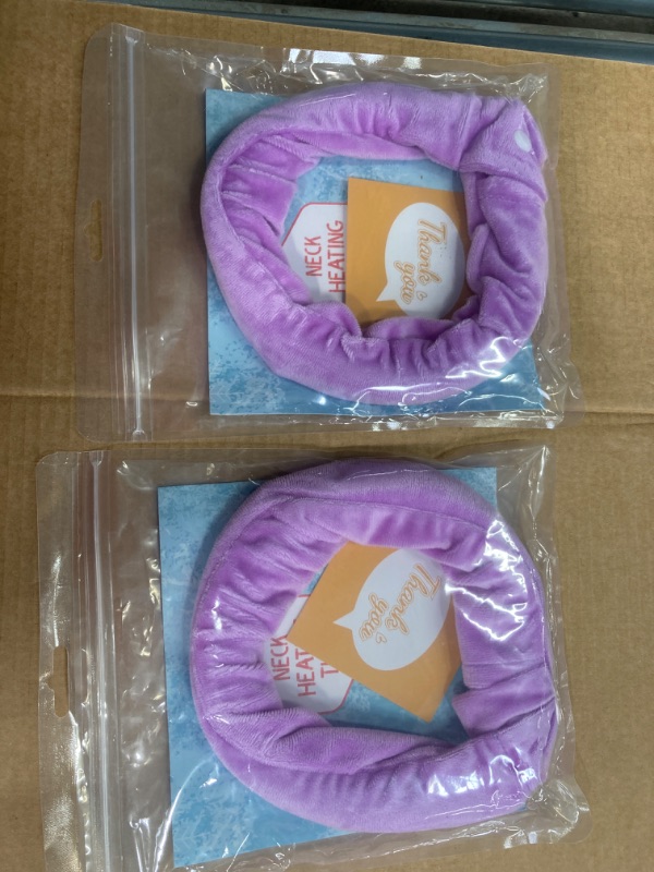 Photo 2 of BUNDLE -2 PACK Neck Hot Tube, Wearable Hot Neck Wraps for Winter, Keep You Warm Throughout The Winter - Suitable for Cold Weather, Reusable and Hands-Free Hot Collar (Purple) 2 pcs 