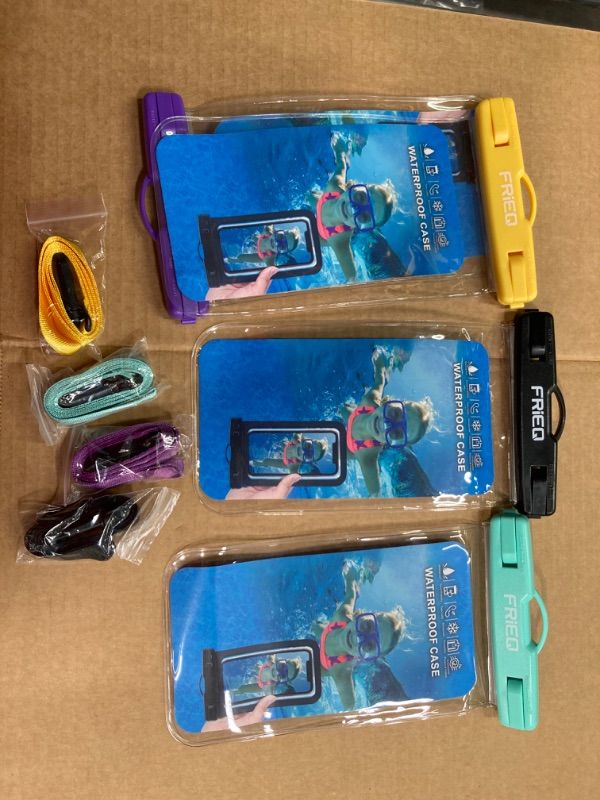 Photo 2 of BUNDLE 8 PACK  -Universal Waterproof Case, Waterproof Phone Pouch Underwater  Dry Bag Compatible iPhone 12/12 Pro Max/11/11 Pro/SE/Xs Max/XR/8P