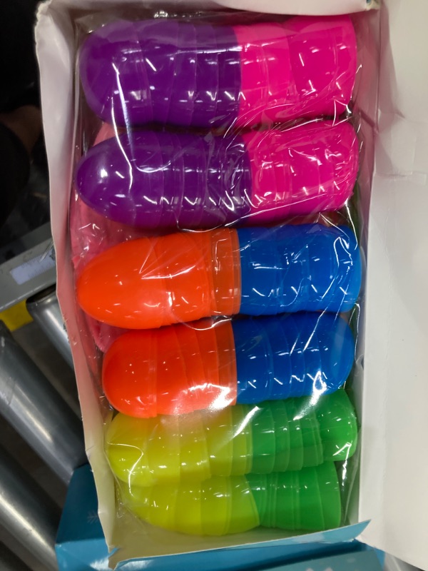 Photo 1 of 2 Packs of Weceit 31Packs Prefilled Easter Eggs with Toys,Filled Easter Eggs for Kids with Bulk Small Toys for Easter Basket Stuffers Easter Treats,Treasure Box Classroom Prizes Toys Gifts Bulk for Kids