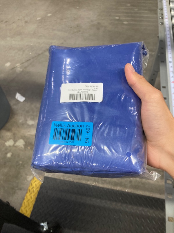 Photo 2 of Outboard Motor Cover 600D Boat Motor Cover Waterproof UV Resistant Engine Cover Heavy Duty Blue Fit for 100 to 225HP Boat Motor 100 to 225HP Blue