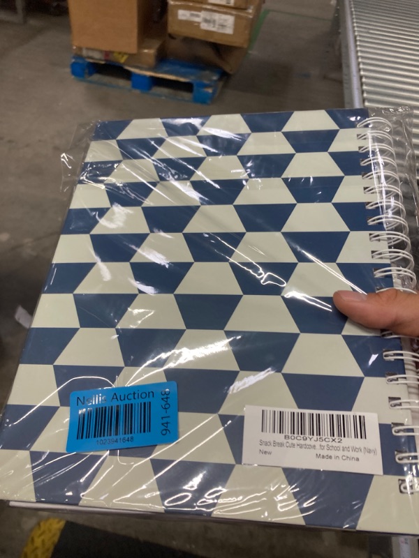 Photo 2 of Cute Hardcover Spiral Notebook, 5 Subject College Ruled Composition 8.5 * 11 Notebooks for School and Work (Navy)