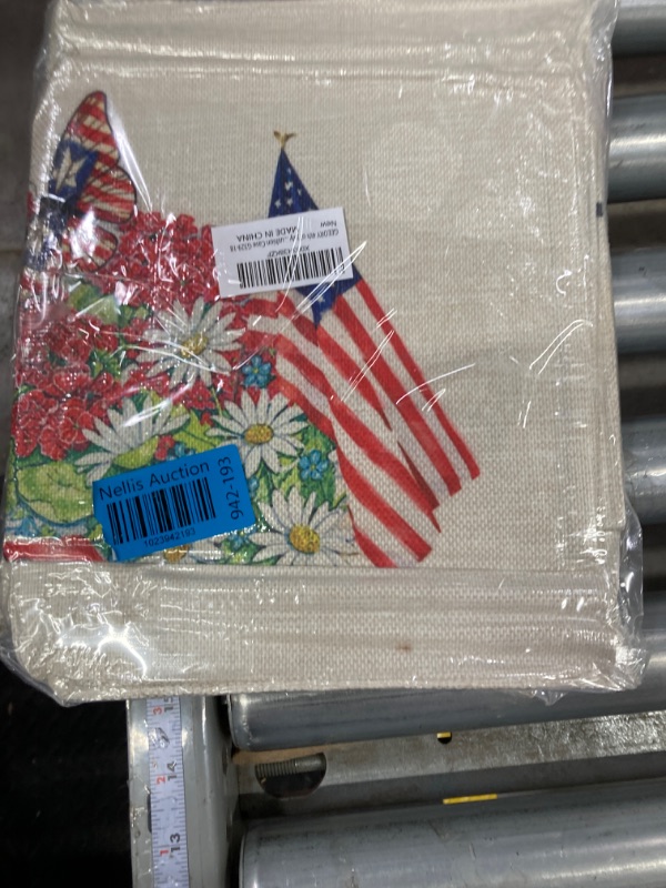 Photo 2 of 2 packs of 4th of July Decorations Pillow Covers 18x18 Set of 4 Heart Star and Strip Freedom Boot Bless America Floral Jar Throw Pillows Patriotic Pillows Independence Day Decor Cushion Case G329-18