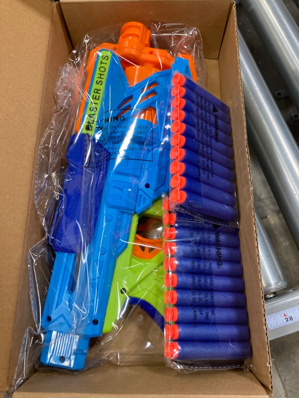 Photo 2 of **2 Pack** Toy Revolver Soft Foam Blaster Shooting Toys Gun Nerf Guns Elite Darts Set for for 5 6 7 8 Year Old Boys Gift