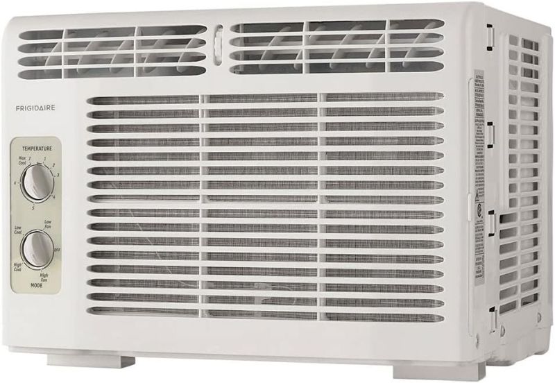 Photo 1 of Frigidaire FFRA051WAE Window-Mounted Room Air Conditioner, 5,000 BTU with Temperature Control and Easy-to-Clean Washable Filter, in White