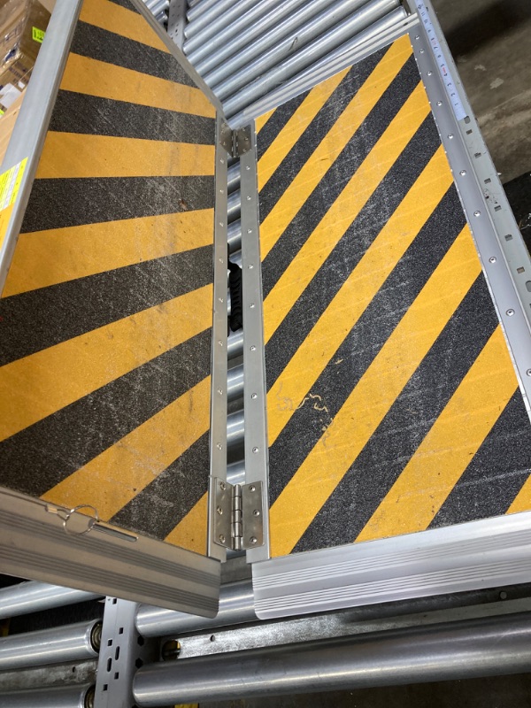 Photo 1 of Kredman Ramps for Wheelchair for Home, Portable Ramps with a Non-Slip Surface, 3FT Threshold Ramp for Steps, Doorways, Curbs, Lightweight and Foldable, 36" L x 31.3" W, 600 lbs Capacity