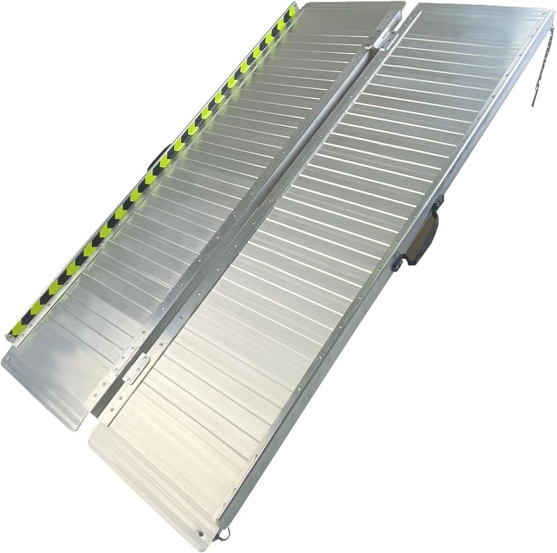 Photo 1 of **Not exact photo** Non Skid folding portable ramp 5 foot.