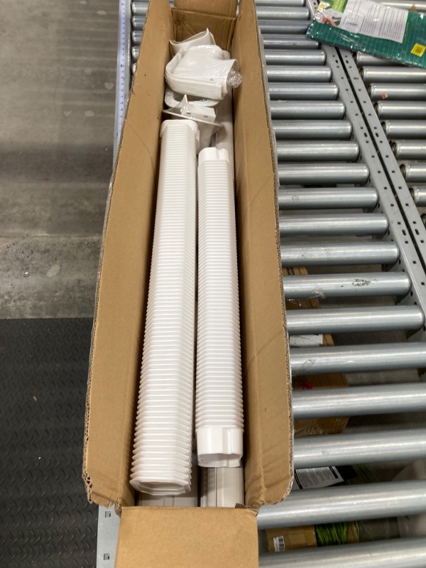 Photo 1 of 3'' 17 Ft PVC Decorative Line Cover Kit for Ductless Mini Split Air Conditioner,Central AC and Heat Pumps-Full Set, No Other Parts Needed
