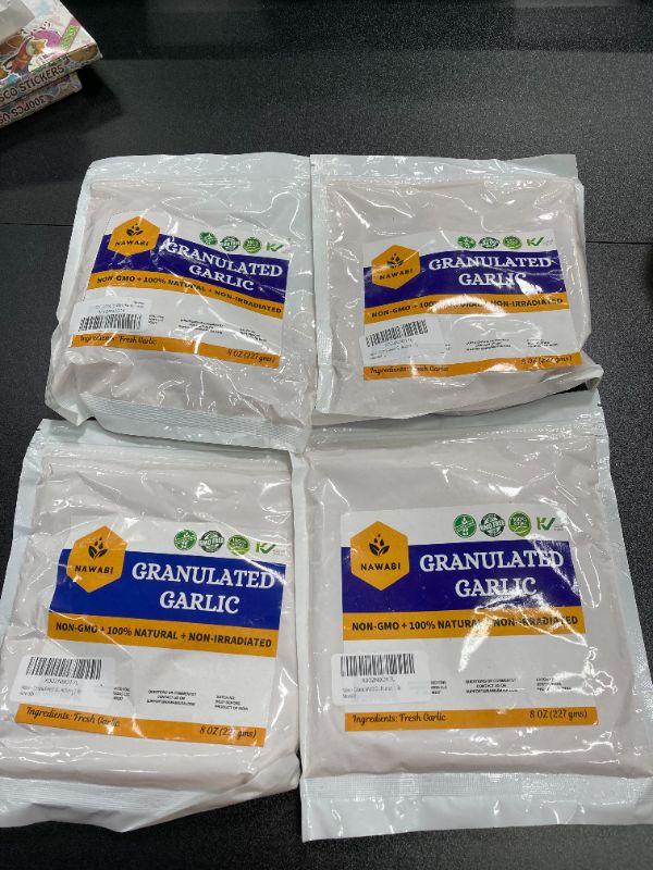 Photo 2 of 100% Natural Granulated Garlic : GMO Free
4 pack bundle