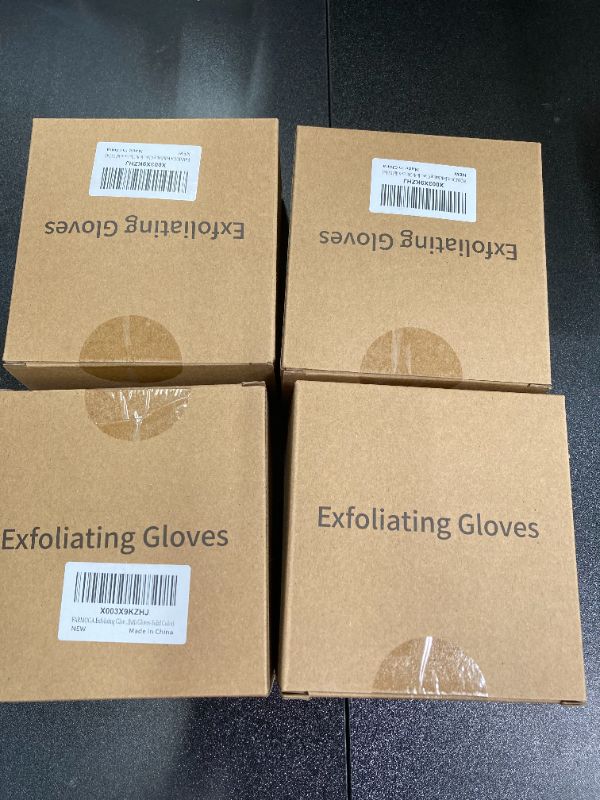 Photo 1 of Exfoliating Gloves Shower Loofah Body Scrubber African Exfoliating Net Glove Bathing Accessories Exfoliating Mitt for Women & Men (4Pcs-Bath Gloves-Solid Color)
4 pack bundle