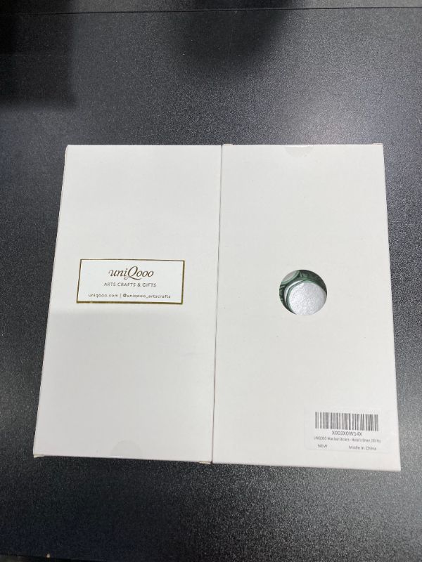 Photo 2 of ***2 PACK*** UNIQOOO Wax Seal Stickers - with Love Wedding Invitation Envelope Seal Stickers, 100 Pcs Self- Adhesive Metallic Green Stickers, Perfect for Invitaion, Envelopes, Engagement Ceremony Metallic Green with love,100