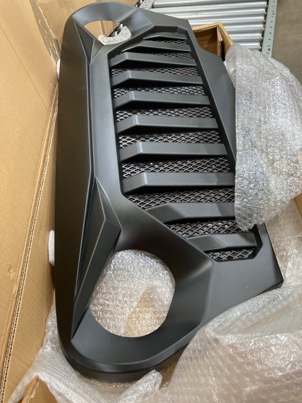 Photo 2 of AMERICAN MODIFIED Demon Grille Compatible with Jeep 2018+ Wrangler JL and 2020+ Gladiator JT Models w/o TrailCam https://a.co/d/03mTELIj