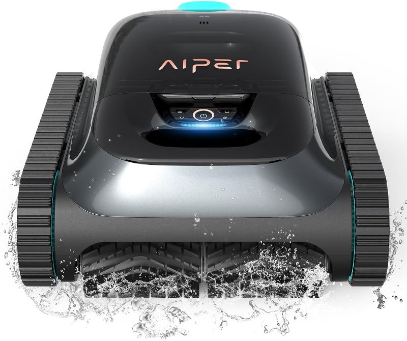 Photo 1 of (2024 New) AIPER Scuba S1 Cordless Pool Vacuum for Inground Pools, Robotic Pool Cleaner, Wall & Waterline Cleaning, Smart Navigation 2.0, Brushless Motor, Long Battery Life, for All Pools up to 65 FT
