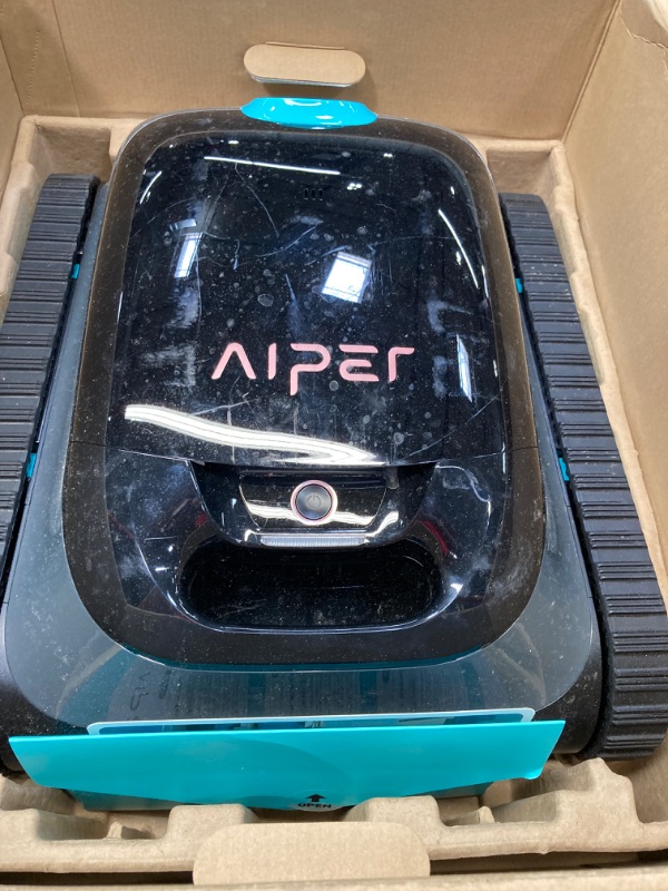 Photo 2 of (2024 New) AIPER Scuba S1 Cordless Pool Vacuum for Inground Pools, Robotic Pool Cleaner, Wall & Waterline Cleaning, Smart Navigation 2.0, Brushless Motor, Long Battery Life, for All Pools up to 65 FT
