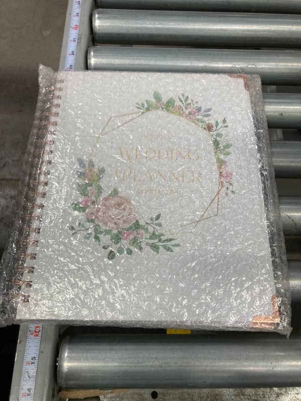 Photo 2 of Wedding Planner Book and Organizer for the Bride,Keep Everything Organized & Together,Beautiful Engagement Gift for Couples,Hard Cover, Pockets & Floral Gold Edition (Floral Gold Edition)