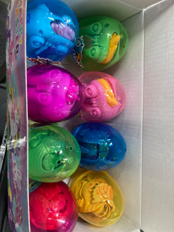 Photo 2 of Pinkiwine 8 Pack Jumbo Unicorn & Dinosaur Deformation Eggs Prefilled Plastic Easter Eggs with Toys Inside for Kids Boys Girls Toddlers Easter Basket...
