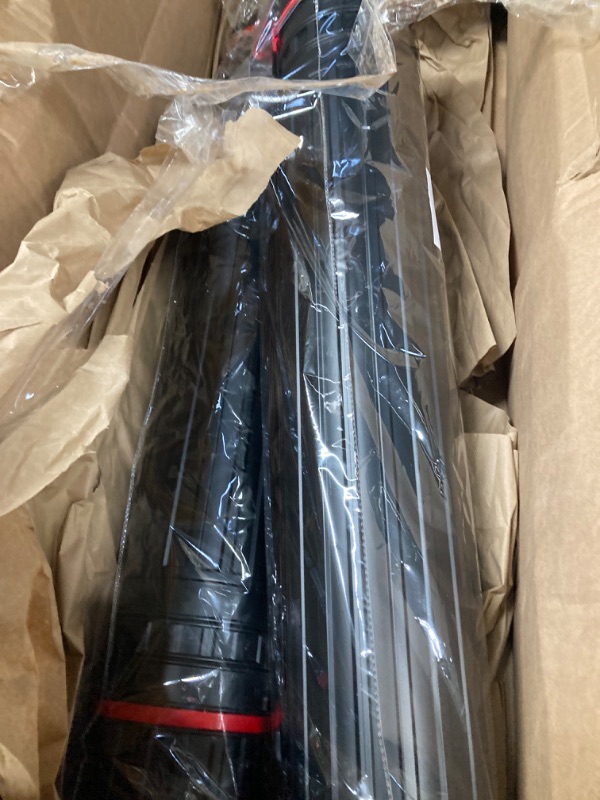 Photo 2 of CALPALMY 2-Pack XX-Large Extendable Poster Tubes Expand from 30.5” to 50” with Shoulder Strap | Carry Documents, Blueprints, Drawings and Art | Black Portable Durable Round Storage Cases XX-Large Striped Black-Striped