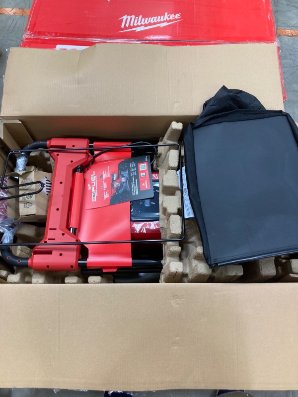 Photo 2 of ***MISSING BATTERIES AND CHARGER*** M18 FUEL Brushless Cordless 21 in. Walk Behind Dual Battery Self-Propelled Mower w/(2) 12.0Ah Battery and Rapid Charger
