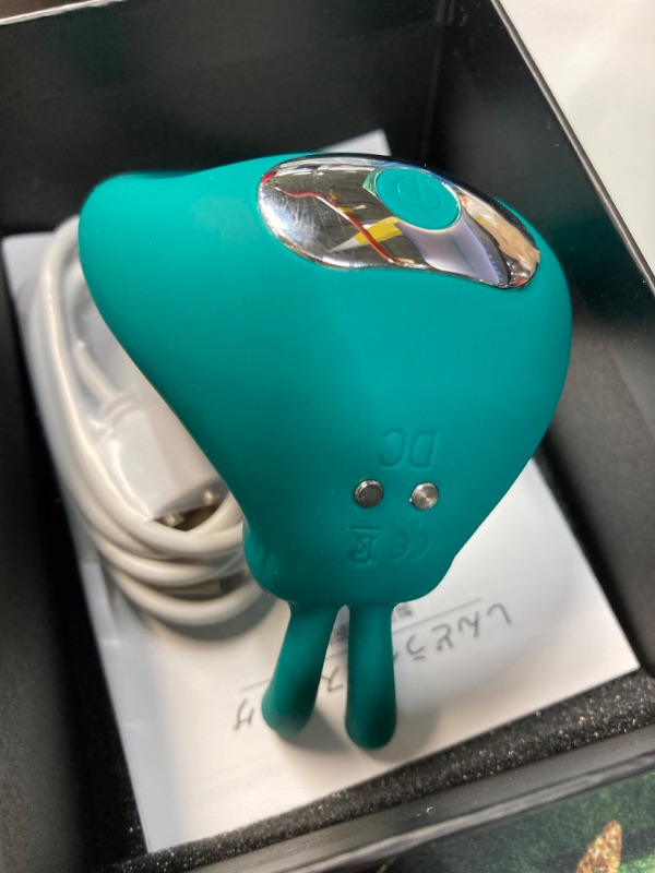 Photo 2 of ***SEE NOTES***  New One-Touch Prostrate Massager - Soft Silicone, 10 Modes, Waterproof, Rechargeable, Beautifully Packaged, Portable Relaxation Kit for Men and Ladies (Light Green)
