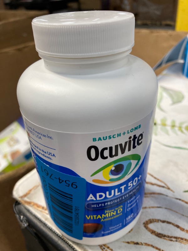 Photo 2 of Bausch & Lomb Ocuvite Adult 50+ Eye Vitamin & Mineral Supplement - 2 Bottles, 150 Softgels Each