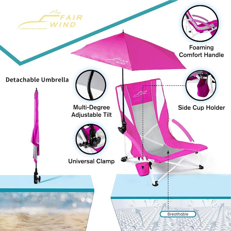 Photo 1 of 
FAIR WIND Beach Umbrella Chair (BLUE)