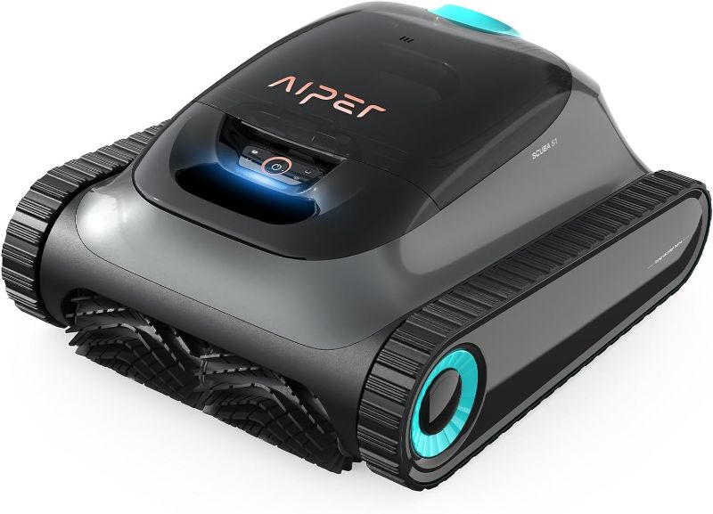 Photo 1 of (2024 New) AIPER Scuba S1 Cordless Robotic Pool Cleaner, Pool Vacuum for Inground Pools, Wall and Waterline Cleaning, WavePath 2.0 Smart Navigation, 150 min Battery Life, for Pools up to 1,600 Sq.ft