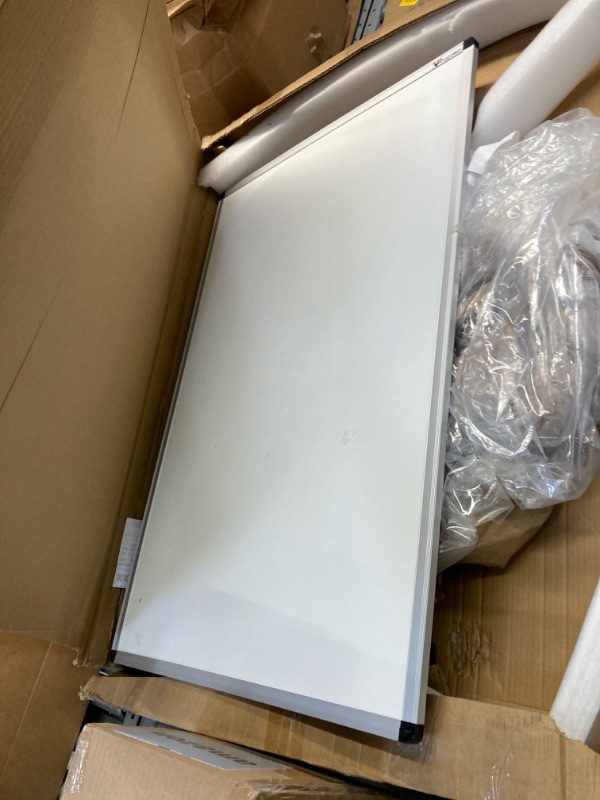 Photo 2 of ***MISSING PARTS FOR ASSEMBLY*** VIZ-PRO Magnetic Whiteboard Easel, 36 x 24 Inches, Portable Dry Erase Board Height Adjustable for School Office and Home