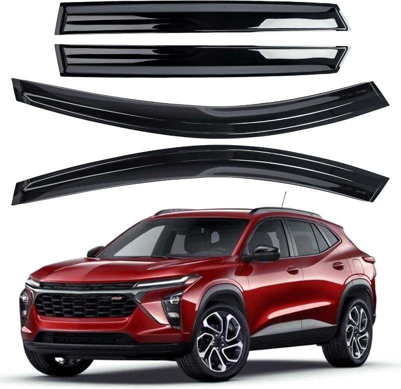 Photo 1 of Window Rain Guard for Mazda CX50 2023 2024 Outside Tape-On Shatterproof Sun Smoke Guard Vent Visor Side Wind Deflectors Accessories for Mazda CX-50 2023 2024