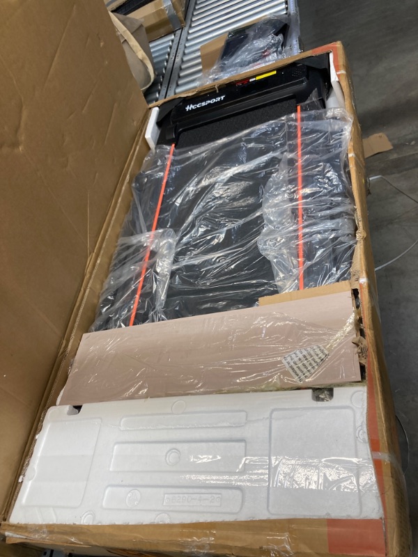 Photo 1 of Treadmill with Incline, 3 in 1 Under Desk Treadmill Walking Pad with Removable Desk Workstation 3.5HP Foldable Compact Walking Treadmill for Home Small Office with Wristband Remote Control Black