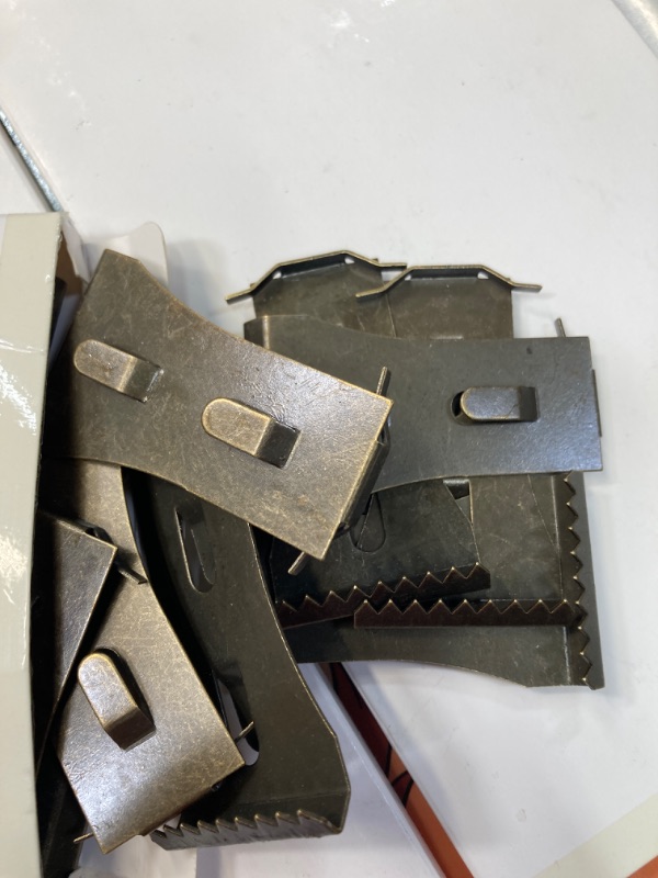 Photo 1 of 15 Pcs Brick Hook Clips, Outdoor Steel Brick Hangers Wall Clips for Hanging Hanger Fits Standard Size Bricks 2.25 to 2.5 Inch in Height Heavy Duty Brick Wall Hooks No Drill and Nails