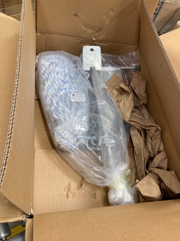 Photo 1 of Young Marine Galvanized Fluke Style Anchor Kit includes Galvanized Fluke Anchor, Rope, Shackles, Chain 8LB 10LB For Boat 20-32FT, 13 LB
