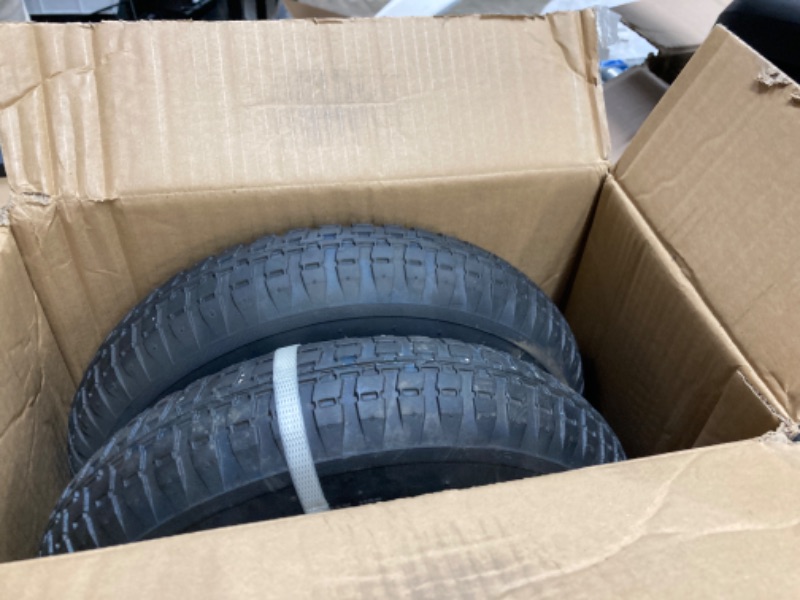 Photo 2 of 2-Pack 4.80/4.00-8" Pneumatic Wheelbarrow Wheel and Tires with 3"- 7" Center Hub and 5/8" Bushings for Wheelbarrow and Yard Cart Garden Wagon 00038511-16