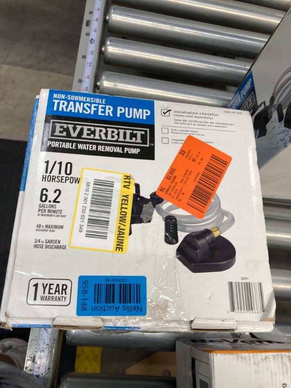 Photo 3 of 1/10 hp Transfer Pump