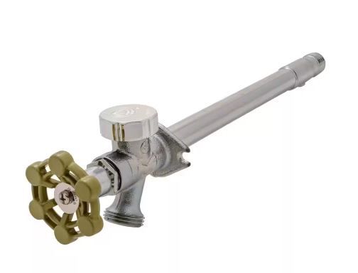 Photo 1 of 1/2 in. x 3/4 in. Chrome-Plated Brass MPT/SWT x MHT Anti-Siphon Frost Free Sillcock
