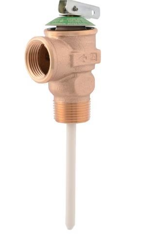 Photo 1 of Cash Acme
3/4 in. Bronze NCLX Temperature and Pressure Relief Valve with 1-1/4 in. Shank MNPT Inlet x FNPT Outlet