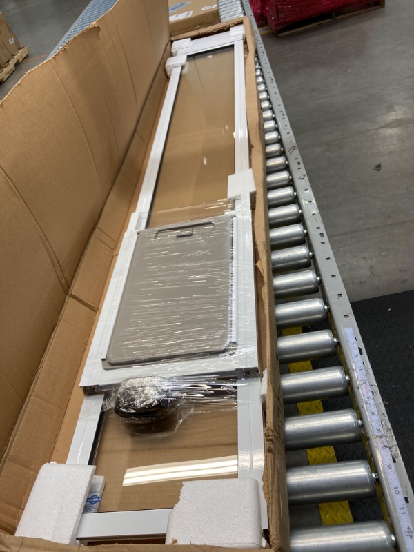 Photo 1 of PetSafe Sliding Glass Pet Door – Great for Apartments and Rentals – for Medium Sized Pets – Quick DIY Installation – No Cutting into Your Existing Door 2-Piece Sliding Door White Medium (Pack of 1)