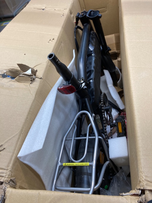 Photo 1 of ****PARTS ONLY, WIRING DISCONNECTED AND MISSING THE SEAT**** Jetson J5 Electric Bike, Top Speed of 15 MPH, Maximum Range of 15 miles with Twist Throttle Or 30 miles with Pedal Assist, 350-Watt Motor, Ages 12+, Black, JJ5-BLK