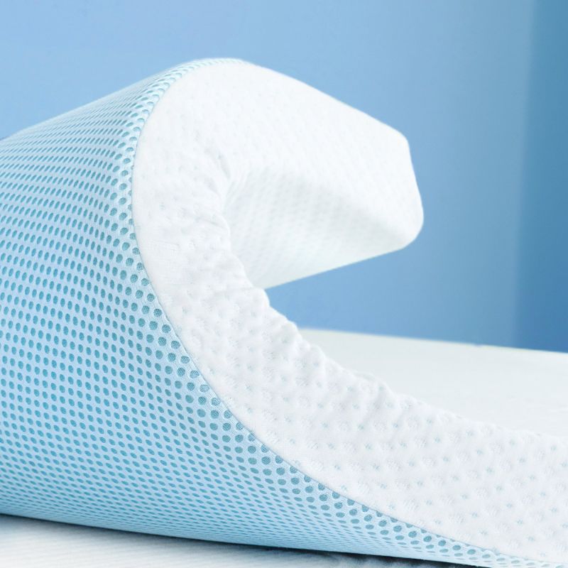Photo 2 of 2, 3, or 4 Inch Gel-Infused Memory Foam Mattress Topper with Removable Fitted Cover (4 inch, Full)