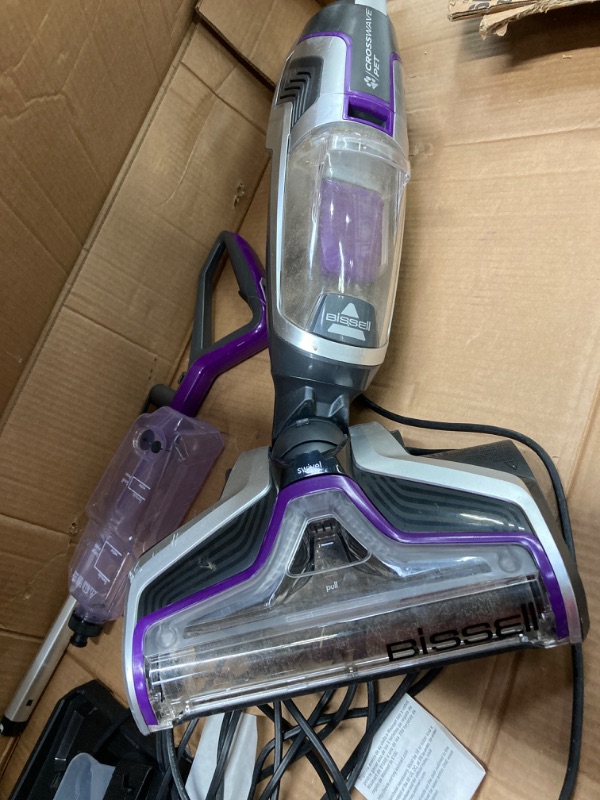 Photo 3 of Limited-time deal: BISSELL Crosswave Pet Pro All in One Wet Dry Vacuum Cleaner and Mop for Hard Floors and Area Rugs, Purple, 2306A https://a.co/d/j08nhvx