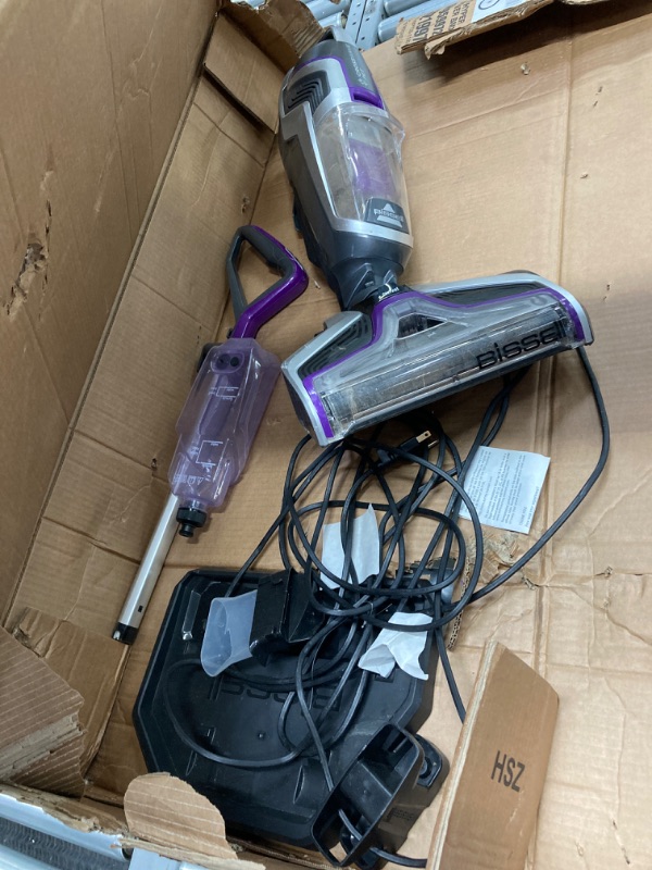 Photo 2 of Limited-time deal: BISSELL Crosswave Pet Pro All in One Wet Dry Vacuum Cleaner and Mop for Hard Floors and Area Rugs, Purple, 2306A https://a.co/d/j08nhvx