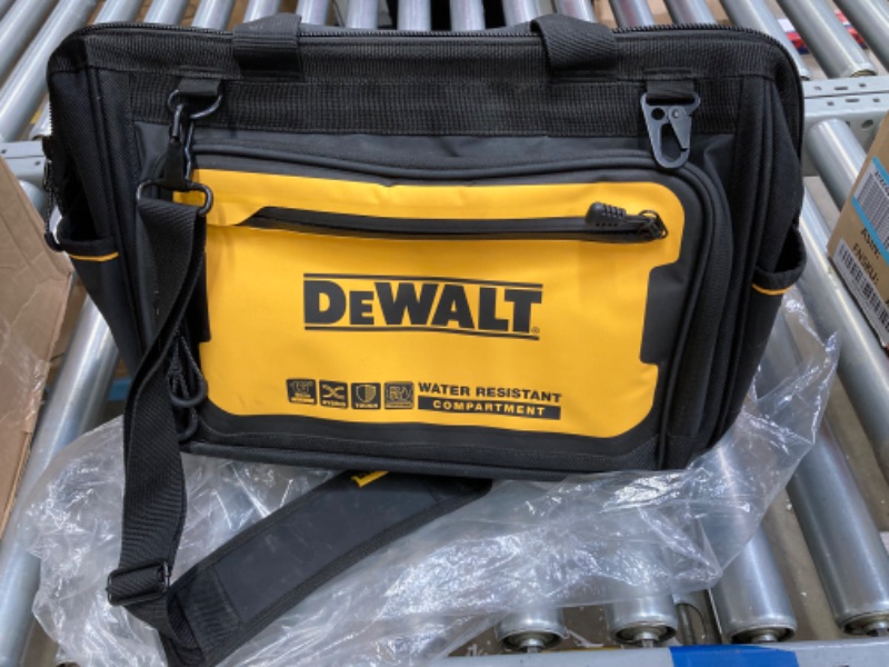 Photo 3 of 
DEWALT Tool Bag, Water Resistant, Hard Bottom, 16-inch, Professional Tool Tote (DWST560103)