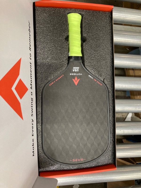 Photo 2 of ***STOCK PHOTO FOR REFERENCE ONLY*** Carbon Pickleball Paddle | USAPA Approved | 16mm Polypropylene Honeycomb Core | Aerodynamic Curvature | Elongated Handle | includes Paddle Cover