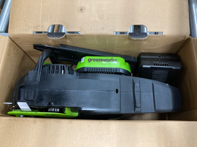 Photo 2 of Greenworks 80V 16" Brushless Cordless Chainsaw (Great For Tree Felling, Limbing, Pruning, and Firewood), 75+ Compatible Tools, 2.5Ah Battery and Charger Included 16" (2.5Ah) 2KW Motor