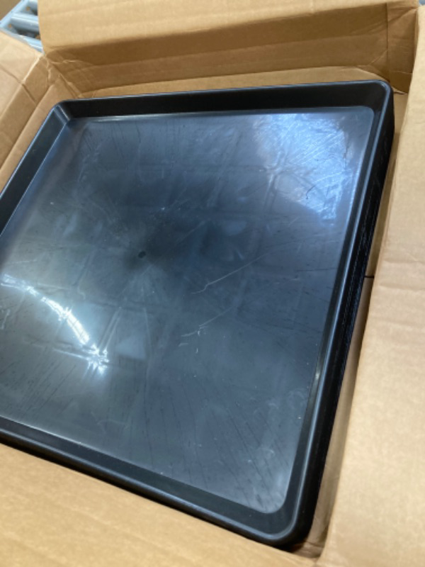 Photo 2 of 22'' x 21''Mini Fridge Drip Pan, Large Drip Tray, Portable AC Drip Pan, Under Washer Pan, Dishwasher Pan, Oil Drain Pans for Changing Oil (4 PCS)